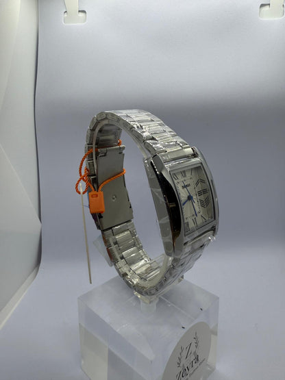 Zeyra Classic Roman – Rechteckige Quarz-Armbanduhr in Roségold | Edelstahlarmband | Versand aus Deutschland