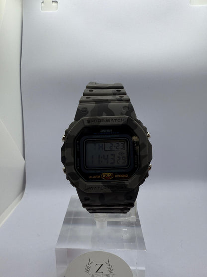 Zeyra ShadowTact – Digitale Tactical-Uhr im Camouflage-Design | 50M Wasserdicht | Alarm & Chrono | Robust & Outdoor-tauglich | Versand aus DE