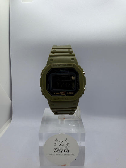 Zeyra ShadowTact – Digitale Tactical-Uhr im Camouflage-Design | 50M Wasserdicht | Alarm & Chrono | Robust & Outdoor-tauglich | Versand aus DE