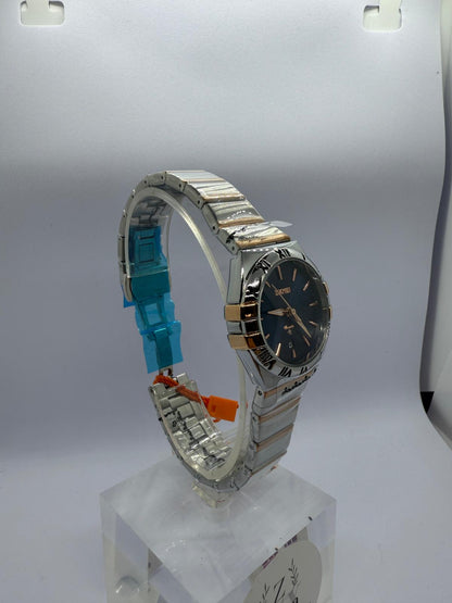 Zeyra AurumLine – Edelstahl-Armbanduhr mit Datum & römischen Ziffern | Silber & Bi-Color Optionen | Quarzwerk | Versand aus DE