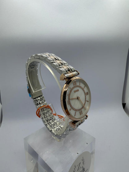 Zeyra Roman Pearl – Damen Quarz Uhr mit Zweiton-Edelstahlarmband | Zeyra | Versand aus DE