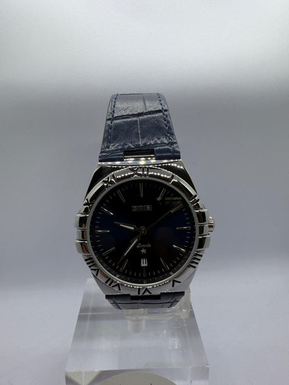 Zeyra NoirImperial – Bi-Color Edelstahl-Armbanduhr mit römischen Ziffern & Datumsanzeige | Dunkles Zifferblatt | Quarzwerk | Versand aus DE