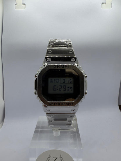 Zeyra Steel Retro – Unisex Digitaluhr mit Metallarmband | Zeyra | Versand aus DE