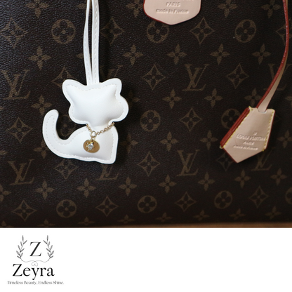 Luna Cat – Taschenanhänger in Katzenform mit Glitzer-Detail | Zeyra | Versand aus DE