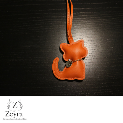 Luna Cat – Taschenanhänger in Katzenform mit Glitzer-Detail | Zeyra | Versand aus DE